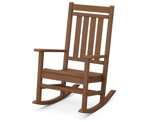 Polywood Teak Estate Rocking Chair